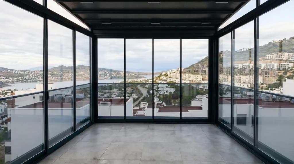 Sliding Glass System 3D